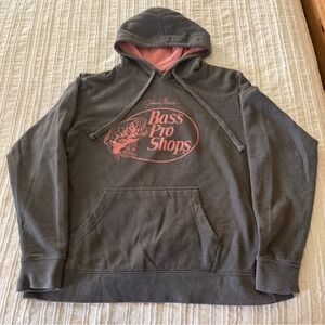 Bass Pro Shops Women’s Charcoal Hoodie with Coral Logo